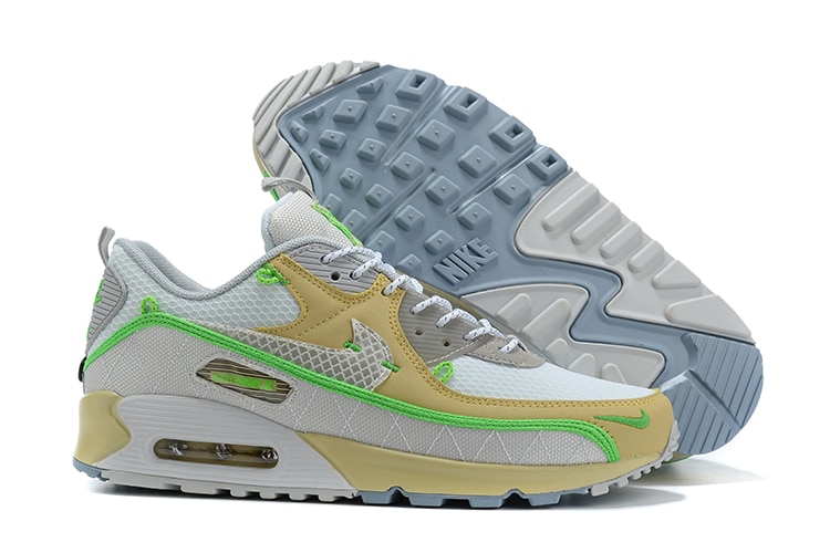 Air Max 90 Light Bone Neon Green