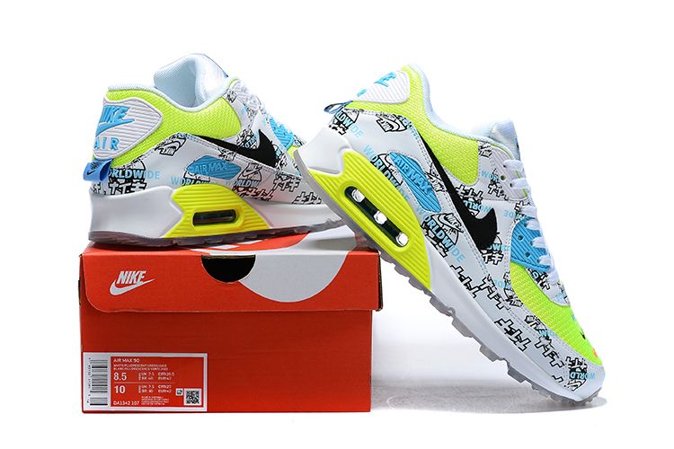 Air Max 90 Worldwide Katakana Logo White