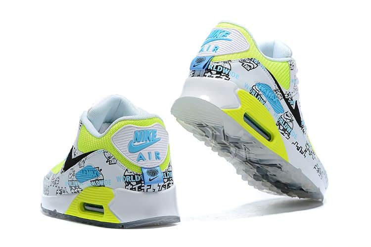 Air Max 90 Worldwide Katakana Logo White