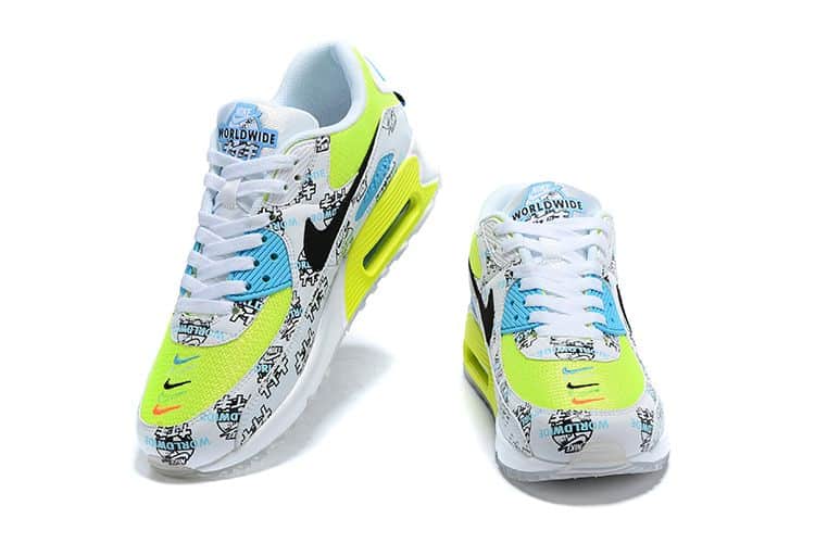 Air Max 90 Worldwide Katakana Logo White