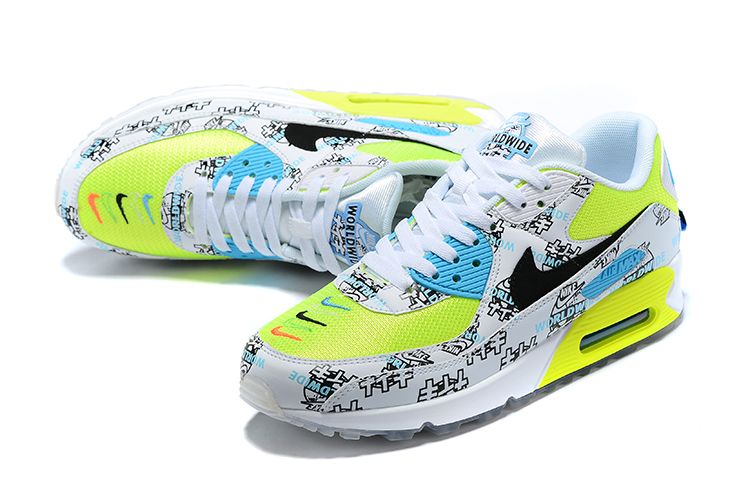 Air Max 90 Worldwide Katakana Logo White