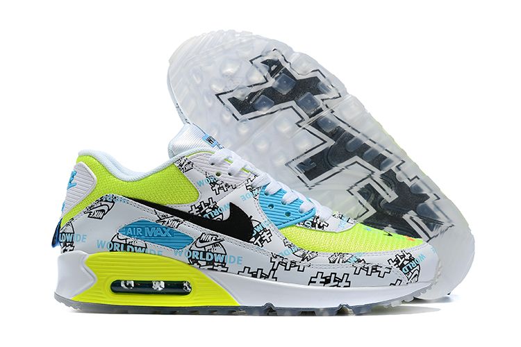Air Max 90 Worldwide Katakana Logo White