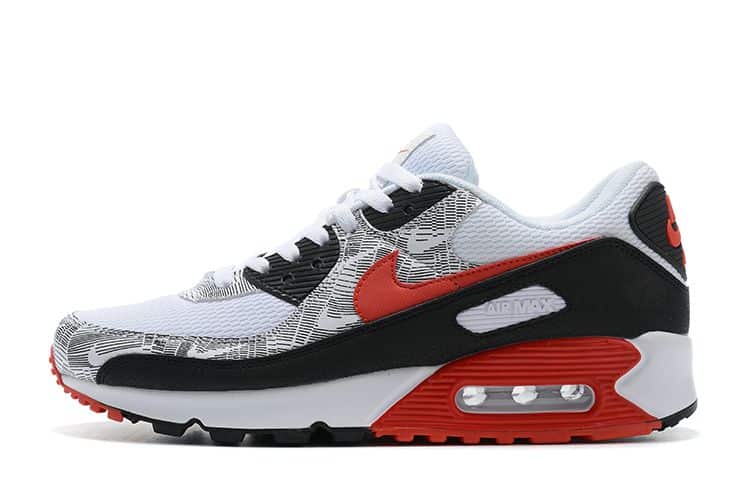 Air Max 90 Topography White University Red