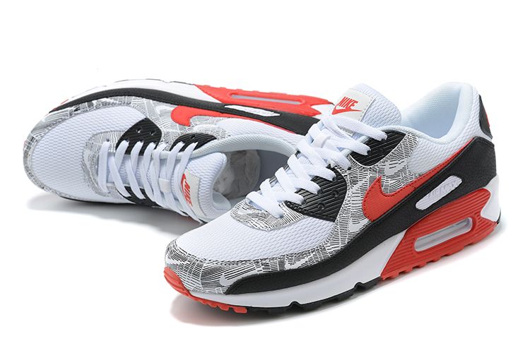 Air Max 90 Topography White University Red