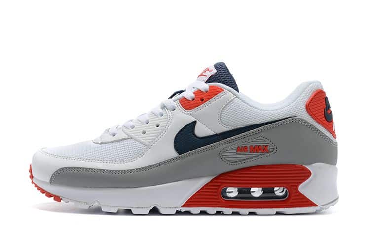 Air Max 90 USA 2021 White Red Grey Black
