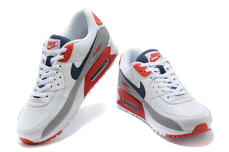 Air Max 90 USA 2021 White Red Grey Black