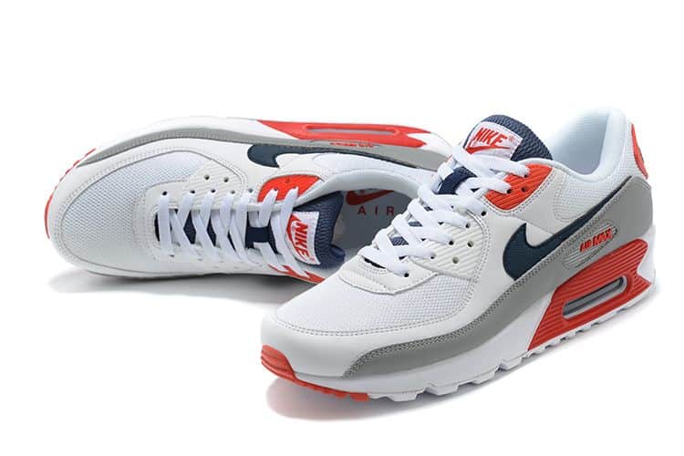 Air Max 90 USA 2021 White Red Grey Black
