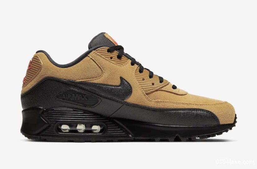 Air Max 90 Wheat Suede Black