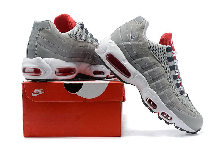 Air Max 95 Grey Navy Crimson