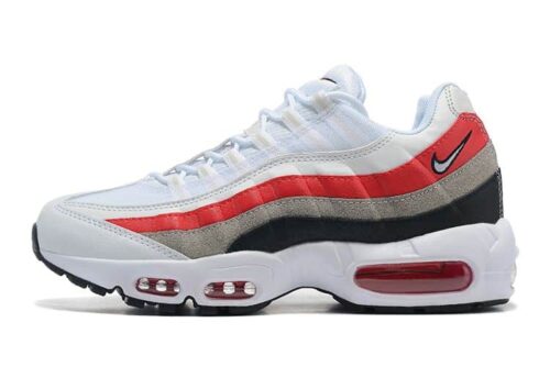 Air Max 95 White Varsity Red Particle Gray