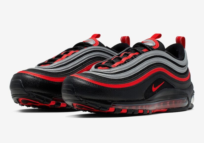 Nike Air Max 97 Black Red Silver