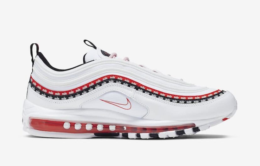 Nike Air Max 97 Sketch Logo White Black Red