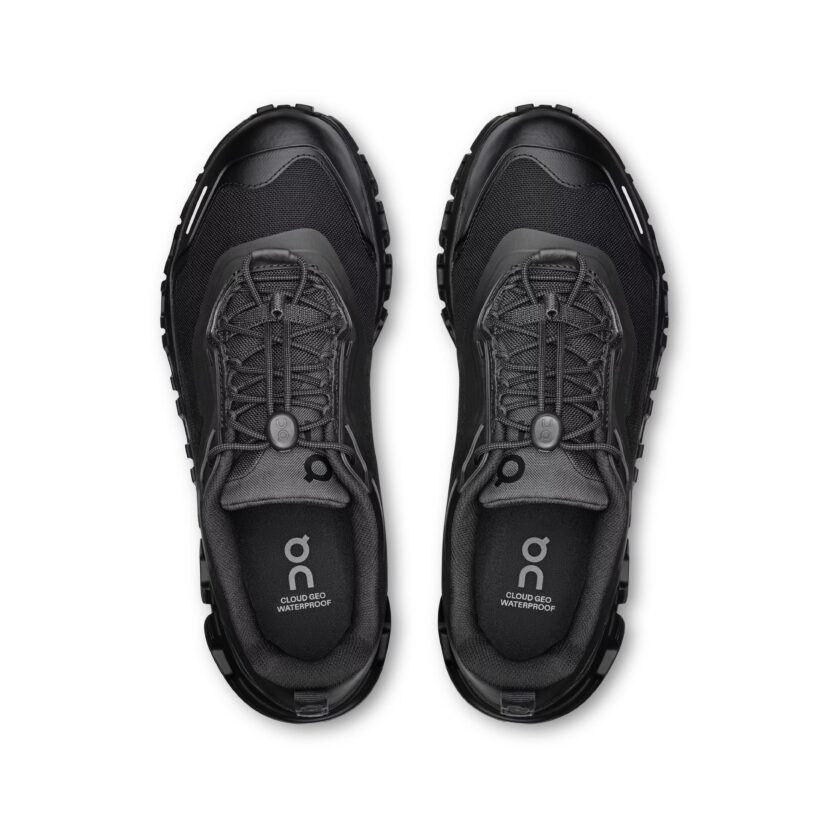 ON Women's Cloud 6 Geo Waterproof Black/Black