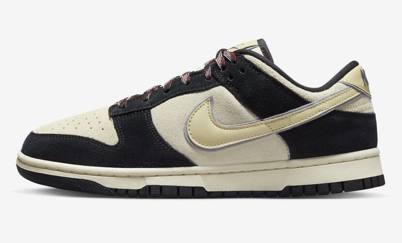 Dunk Low Black Suede Team Gold