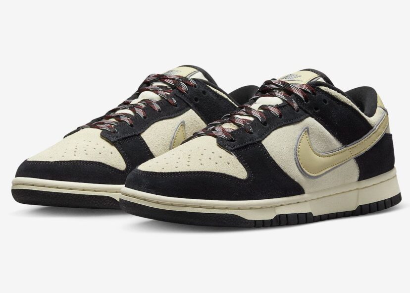 Dunk Low Black Suede Team Gold