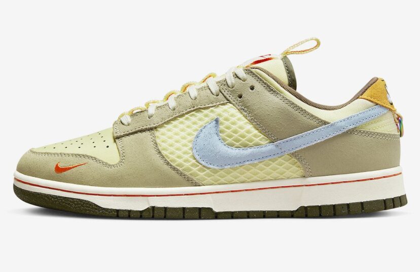 Dunk Low Cartoon Yellow Tan Blue