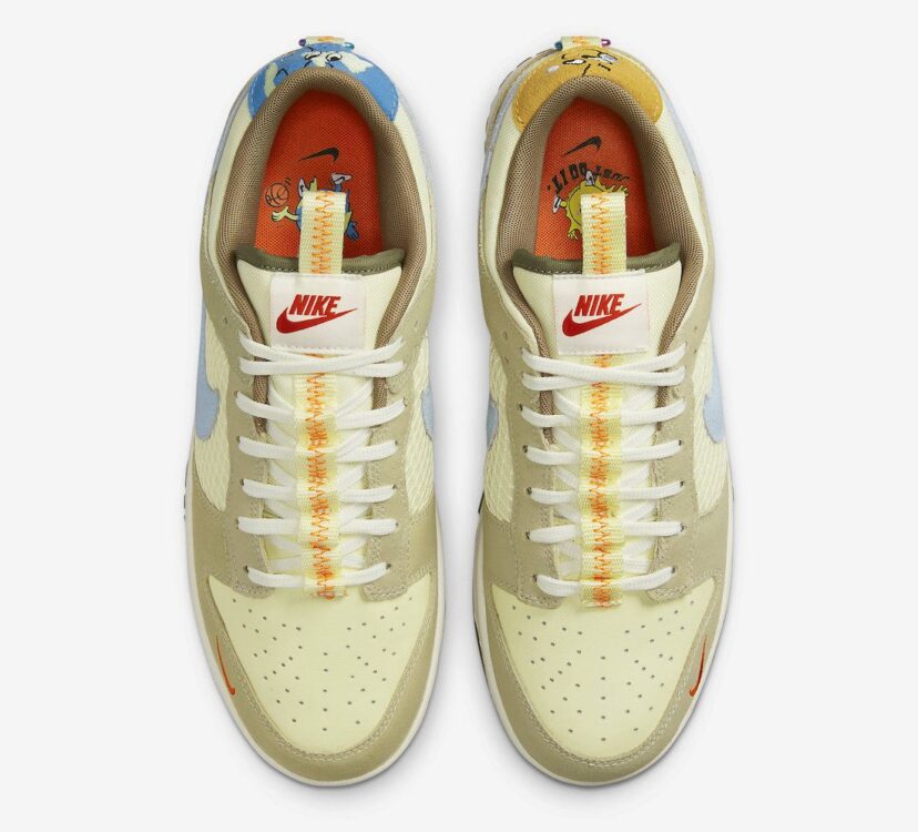 Dunk Low Cartoon Yellow Tan Blue