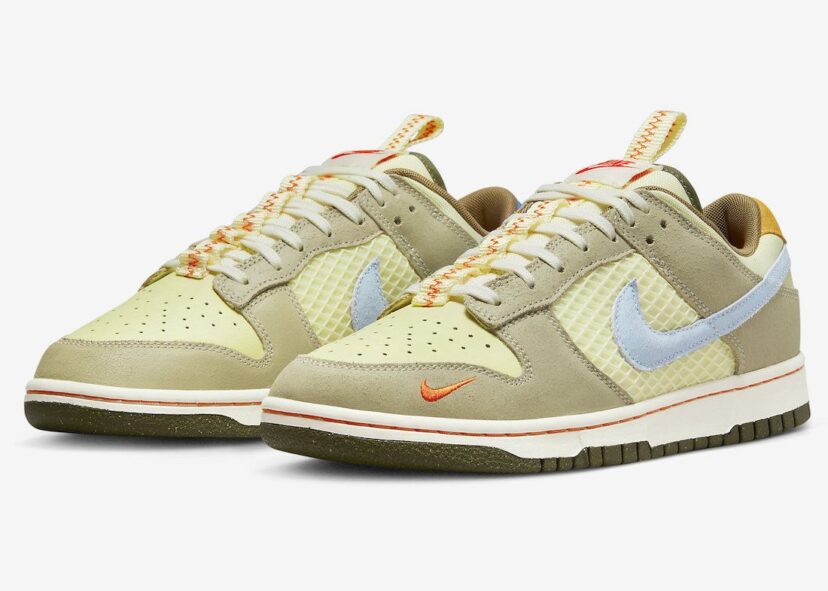 Dunk Low Cartoon Yellow Tan Blue