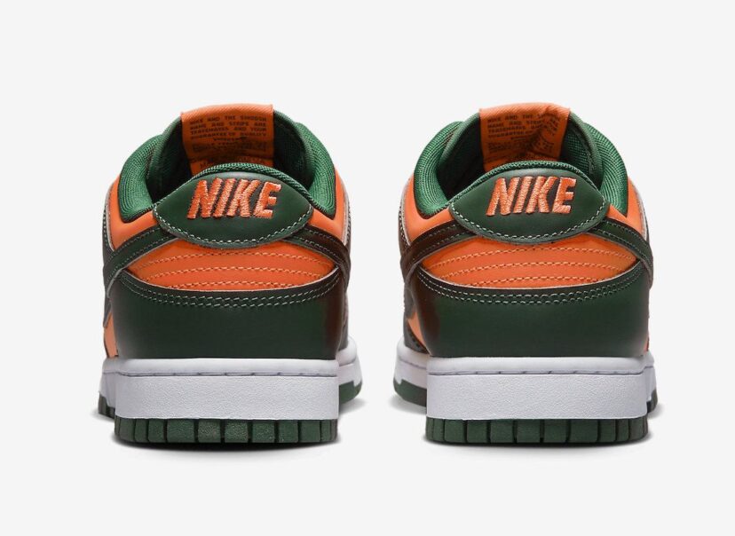 Dunk Low Miami Hurricanes Dark Green Orange