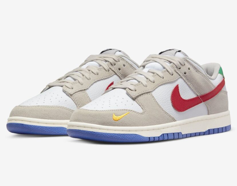 Dunk Low Light Iron Ore Red Blue