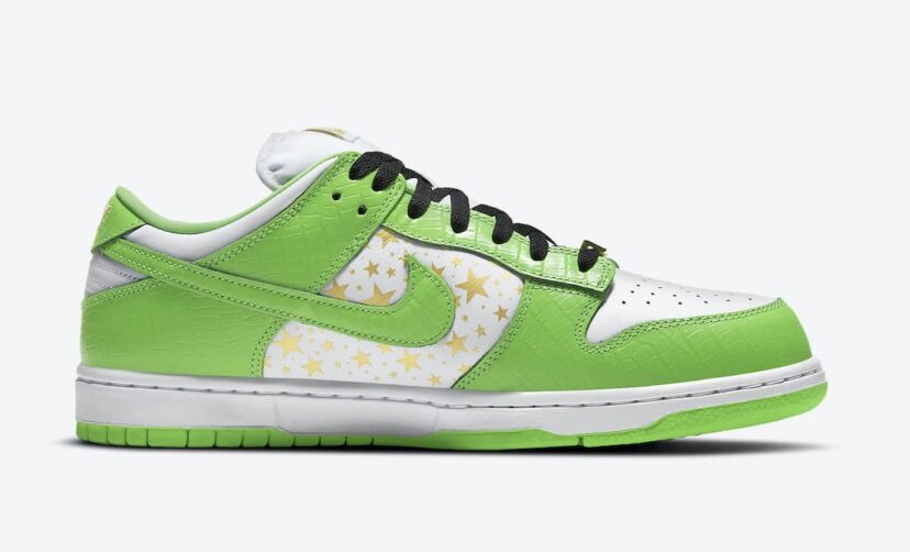 Dunk Low Supreme Stars Mean Green (2021)