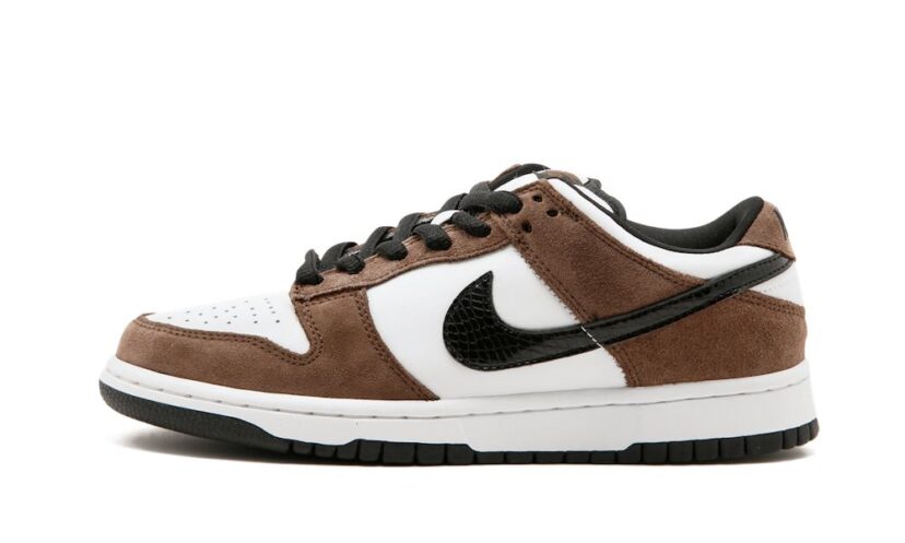 Dunk Low White Black Trail End Brown