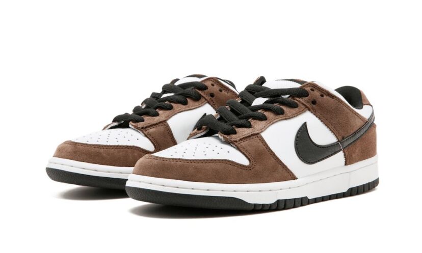 Dunk Low White Black Trail End Brown