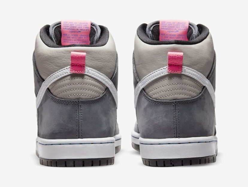 Dunk High Medium Grey Pink