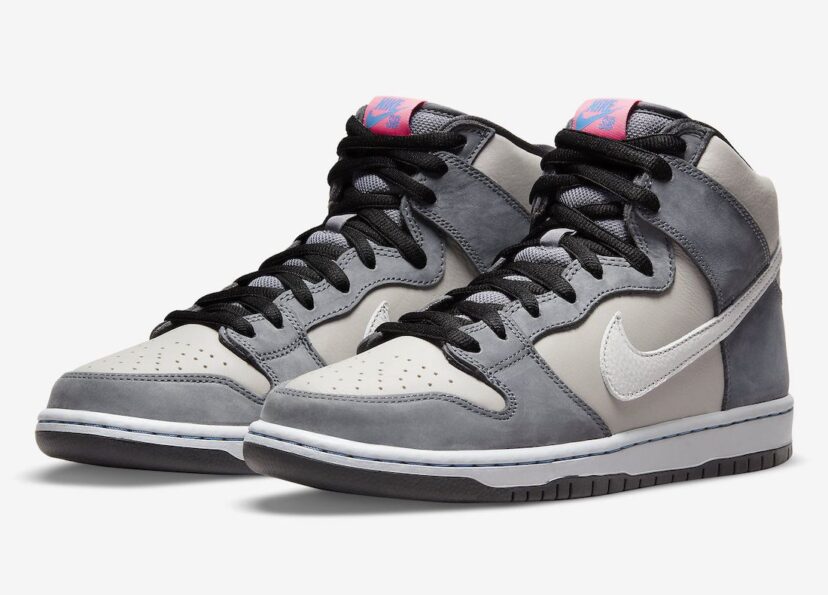 Dunk High Medium Grey Pink