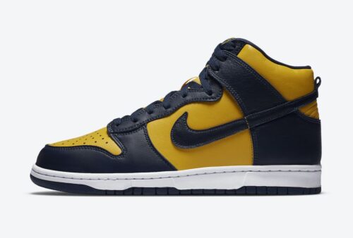 Dunk High Michigan (2020) Navy Yellow
