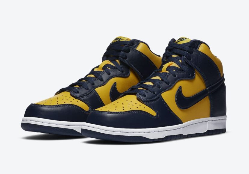 Dunk High Michigan (2020) Navy Yellow