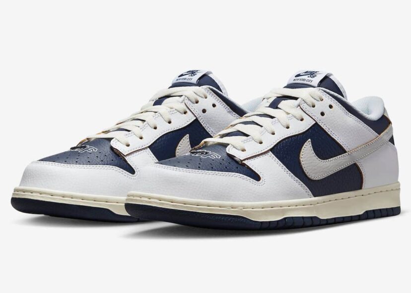 HUF x Dunk Low NYC White Navy Blue