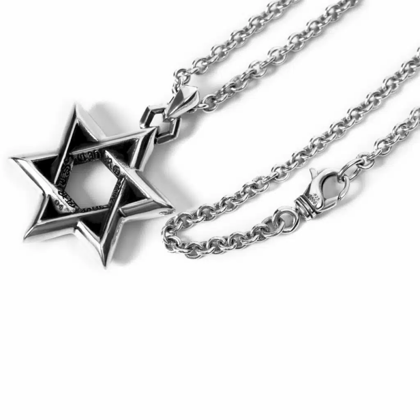 Chrome Hearts Large Star Of David Pendant neacklace