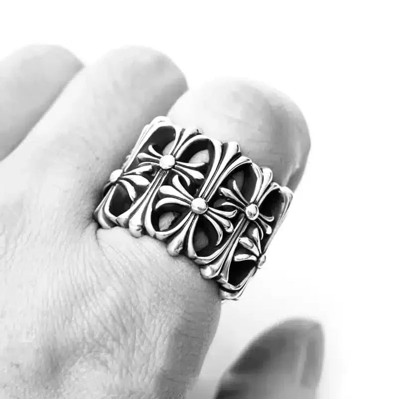 chrome hearts retro Cemetry ring