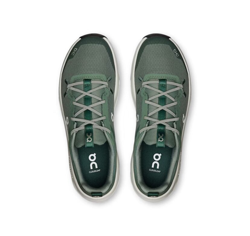 ON Big Kid's Cloudleap Olive/Ghost