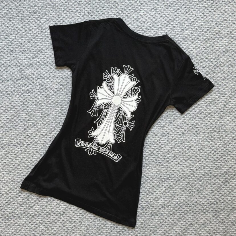 Chrome Hearts V-neck T-shirts for Women