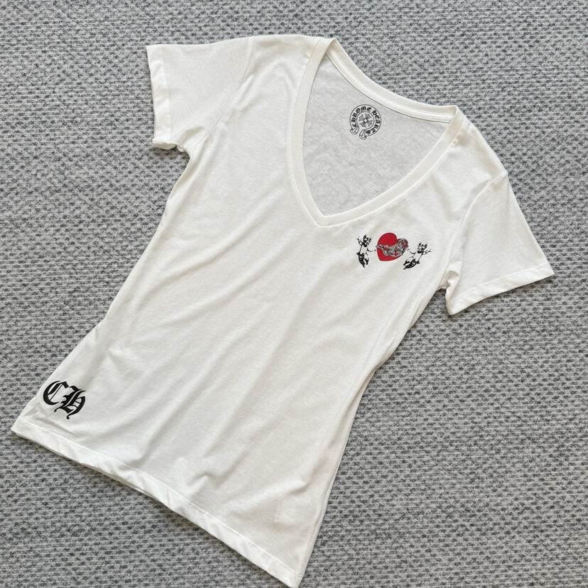 Chrome Hearts New V Nceck Women T-shirts