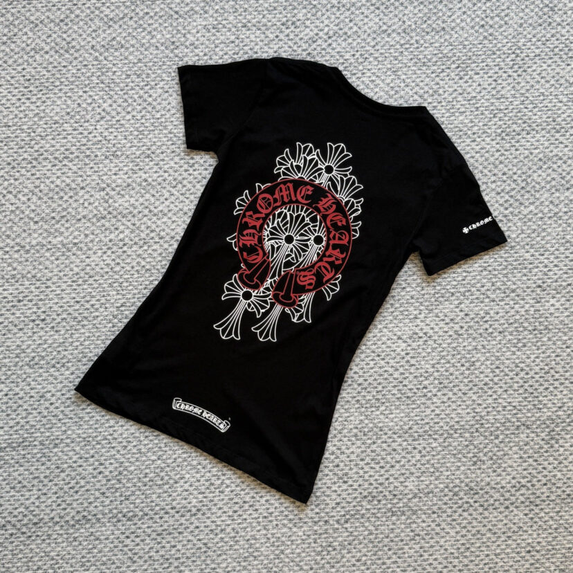 Chrome Hearts V-neck T-shirts for Women