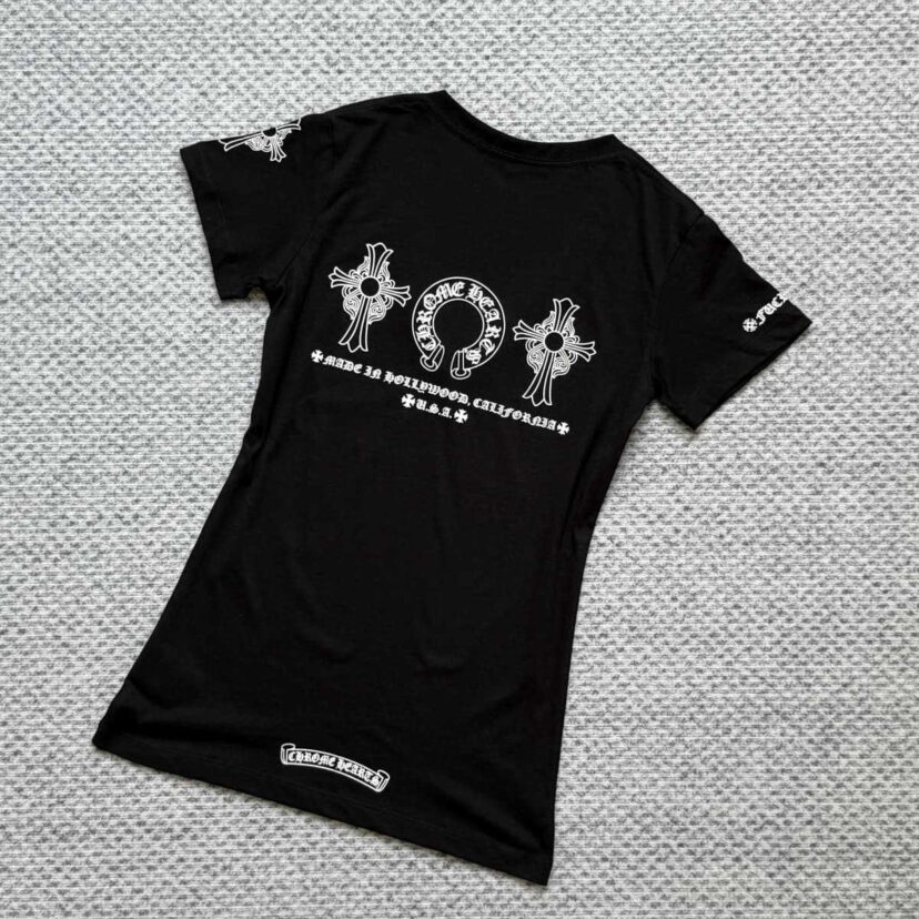 Chrome Hearts V-neck T-shirts for Women