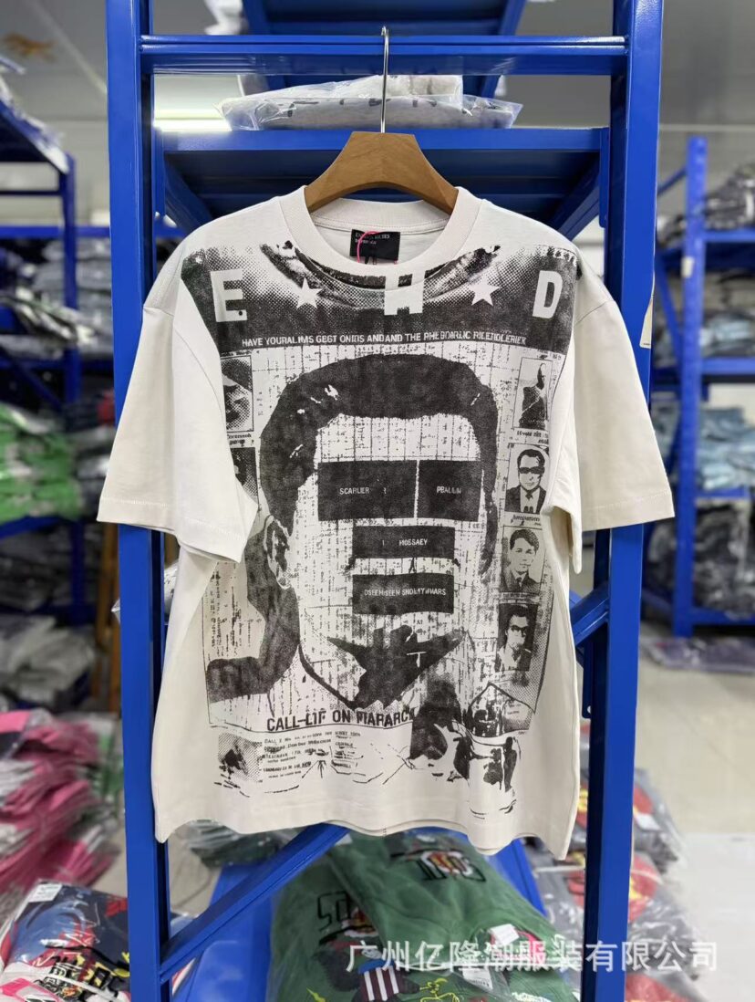 ERD Vintage Washed Portrait Graphic Unisex T-Shirt
