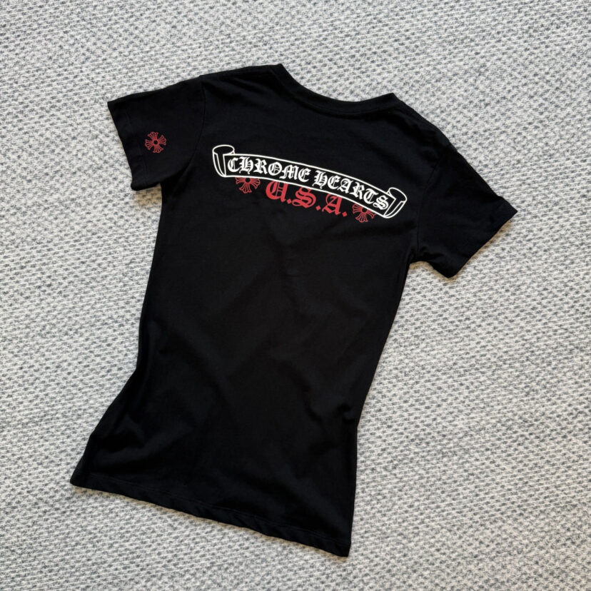 Chrome Hearts V-neck T-shirts for Women